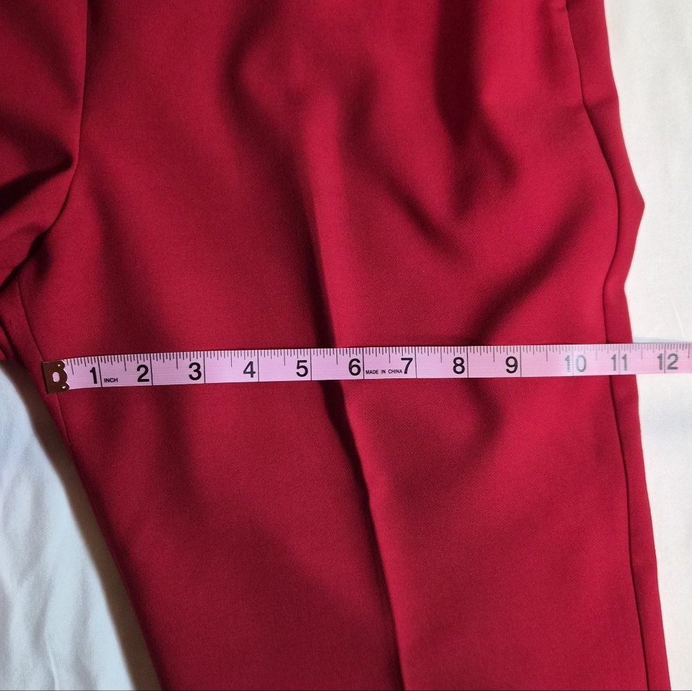​Talbots Red Power Suit Set - Fabric Woven in Italy 14P - Picture 7 of 16